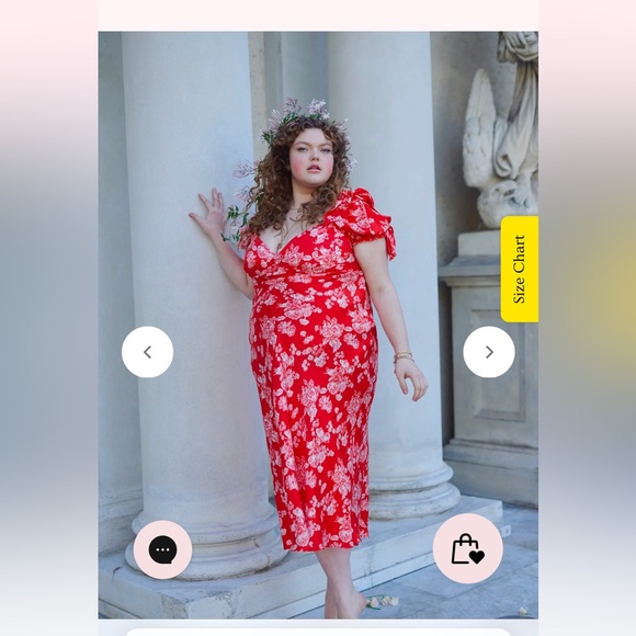 💕Selkie🐱The Poet Pink Puff Sleeve 100% Silk Charmeuse Cat Print Maxi Dress - Picture 12 of 16